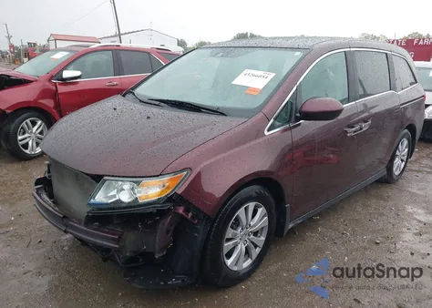 2015 Honda Odyssey Ex-L from USA, damaged, VIN 5FNRL5H63FB111396